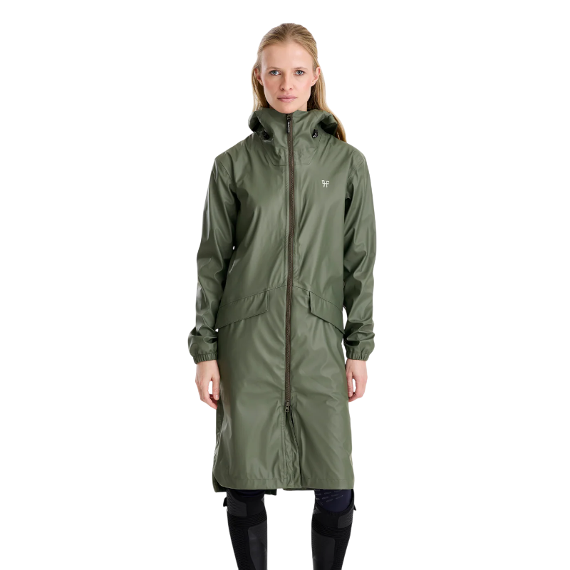 Horse Pilot - Veste de pluie femme Long Raintech forest night