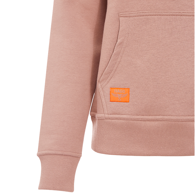 Hagg - Men's hoodie marron glacé/ orange | - Ohlala