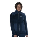 Flags & Cup - Dames fleecevest Haisla denim | - Ohlala