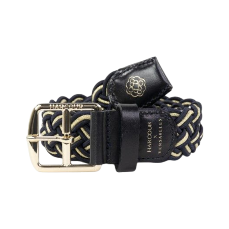 Harcour - Cintura elastica Charline marine/ light gold Harcour x Versailles | - Ohlala