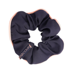 Harcour - Spidy navy/apricot hair elastic scrunchie | - Ohlala