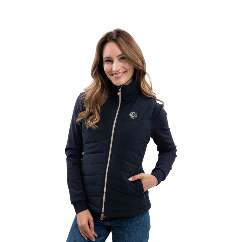 Harcour - Women's Leonie navy sleeveless vest Harcour x Versailles | - Ohlala