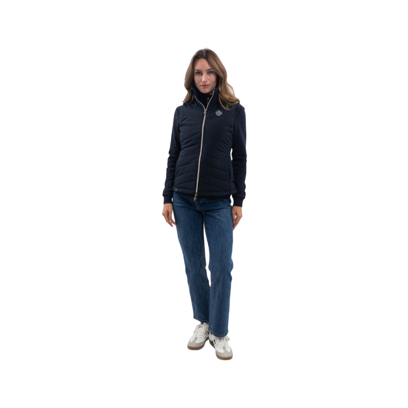 Harcour - Leonie sleeveless gilet for women, navy – Harcour x Versailles | - Ohlala