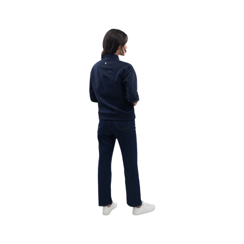 Harcour - Felpa con zip donna Louise blu navy Harcour x Versailles | - Ohlala