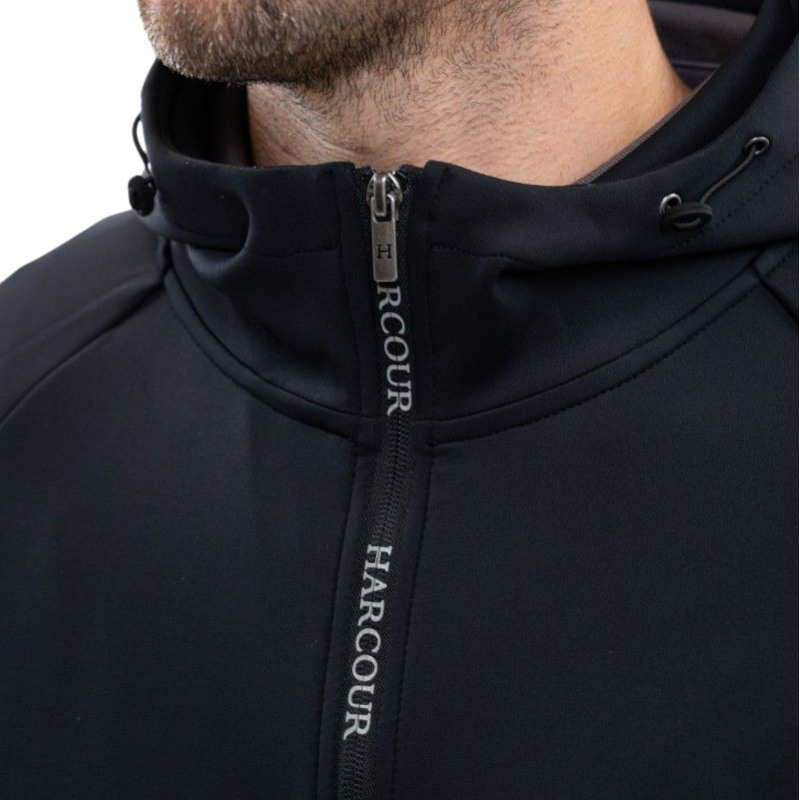 Harcour - Sudadera técnica con cremallera hombre Aron negro | - Ohlala