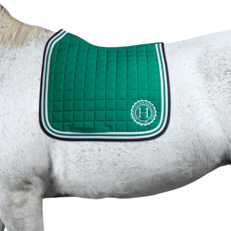 Harcour - Soft emerald green dressage pad | - Ohlala