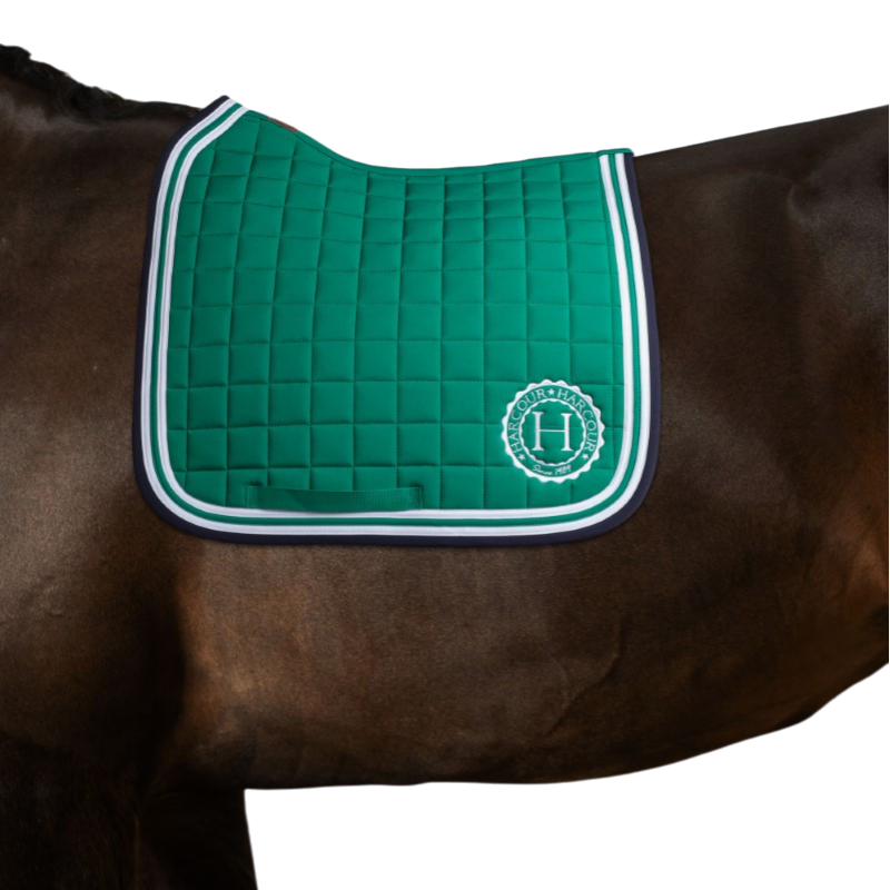 Harcour - Soft emerald green dressage pad | - Ohlala