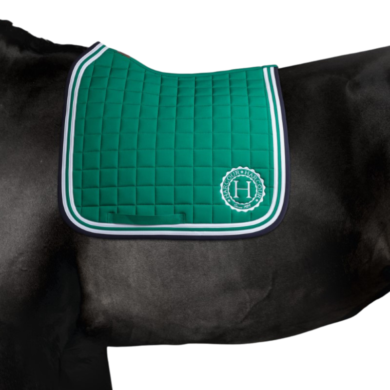 Harcour - Soft emerald green dressage pad | - Ohlala
