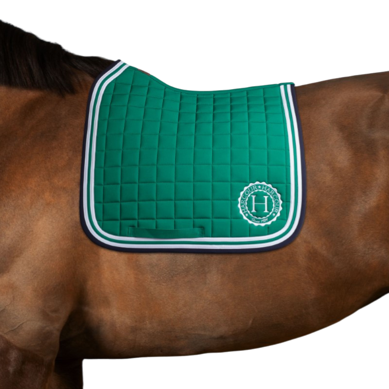 Harcour - Soft emerald green dressage pad | - Ohlala