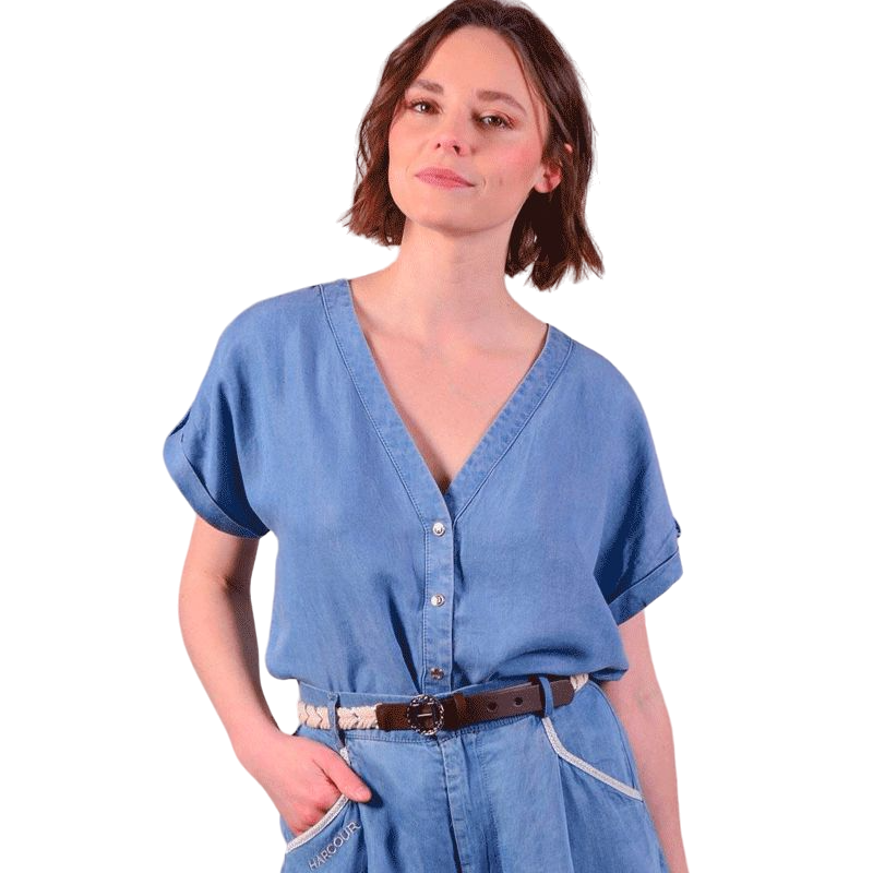 Harcour - Shaina WE denim women's blouse | - Ohlala