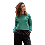 Harcour - Women's long sleeve sweatshirt Santana emerald green | - Ohlala