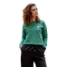Harcour - Women's long sleeve sweatshirt Santana emerald green | - Ohlala