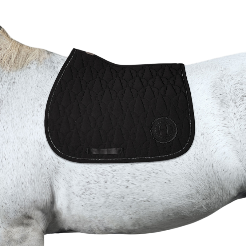 Harcour - Tapis de selle Valliant noir | - Ohlala