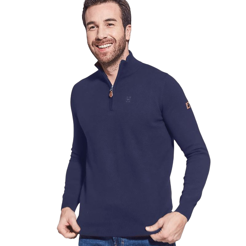 Harcour - Men's Sweater Flash Navy | - Ohlala
