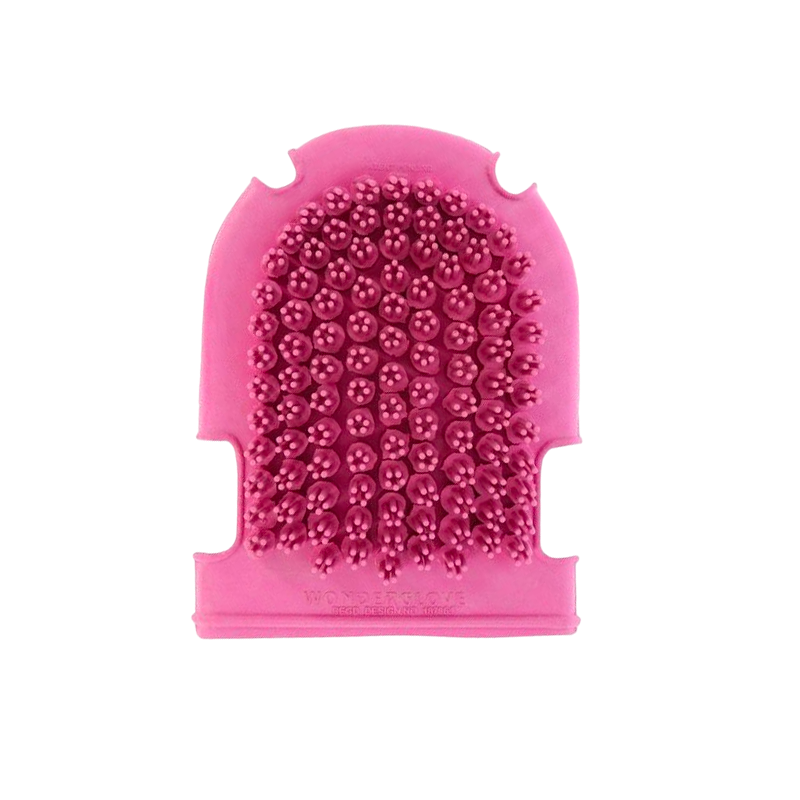 Hippotonic - Gant étrille + brosse rose | - Ohlala