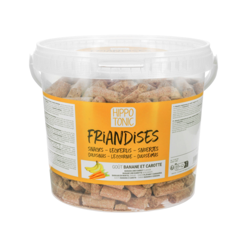 Hippotonic - Friandises pour chevaux banane et carotte