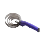 Hippotonic - Etrille métallique ronde poignée soft violet | - Ohlala