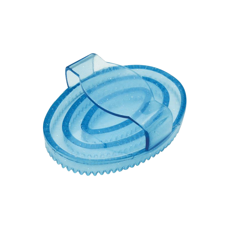 Hippotonic - Etrille ovale caoutchouc pailleté pacifique | - Ohlala