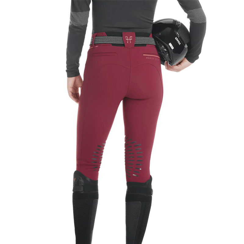 Horse Pilot - Damen Reithose X-Design dark red | - Ohlala