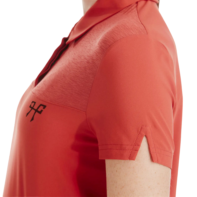 Horse Pilot - Women's short-sleeve polo Ariia terracotta | - Ohlala
