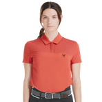 Horse Pilot - Polo manica corta donna Ariia terracotta | - Ohlala
