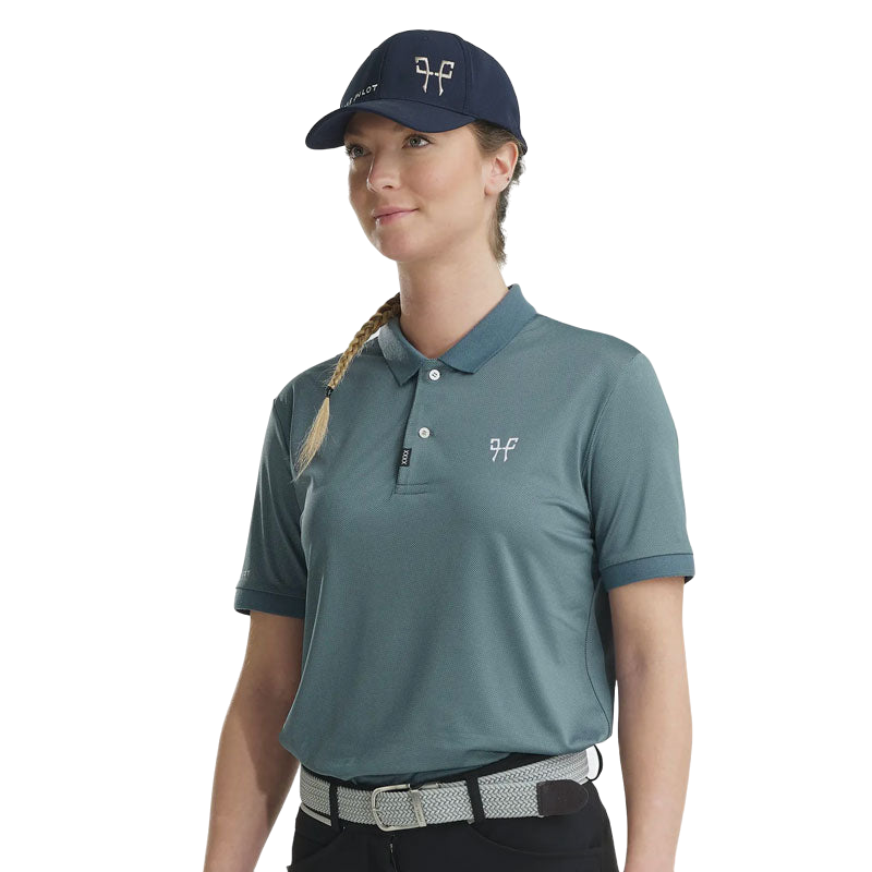 Horse Pilot - Unisex short-sleeve polo Atlas cloudy blue | - Ohlala