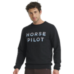 Horse Pilot - Sweter męski Team czarny | - Ohlala