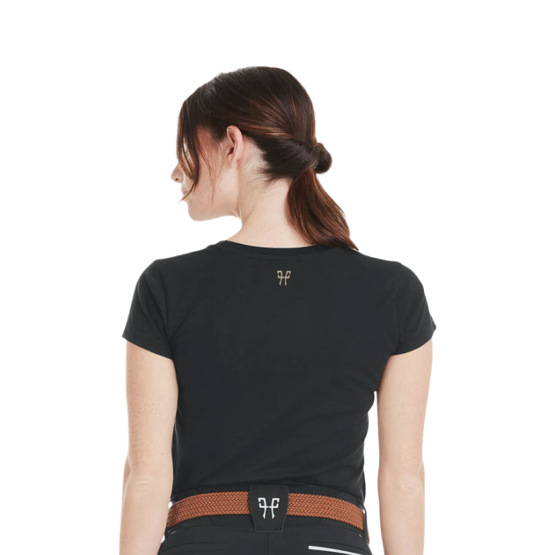 Horse Pilot - レディース半袖Tシャツ Team shirt ブラック | - Ohlala