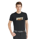 Horse Pilot - Herren Kurzarm-T-Shirt Team shirt black | - Ohlala