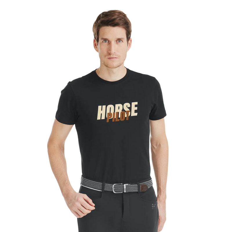 Horse Pilot - Men's short-sleeve Team shirt black | - Ohlala