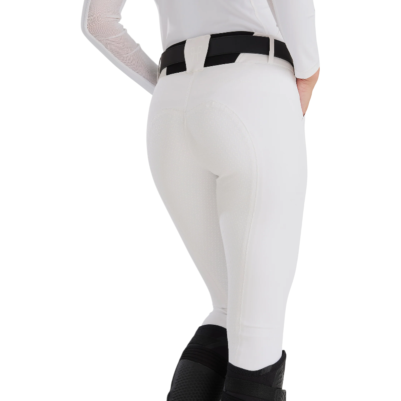 Horse Pilot - Pantalón de equitación mujer X-Prime blanco full grip