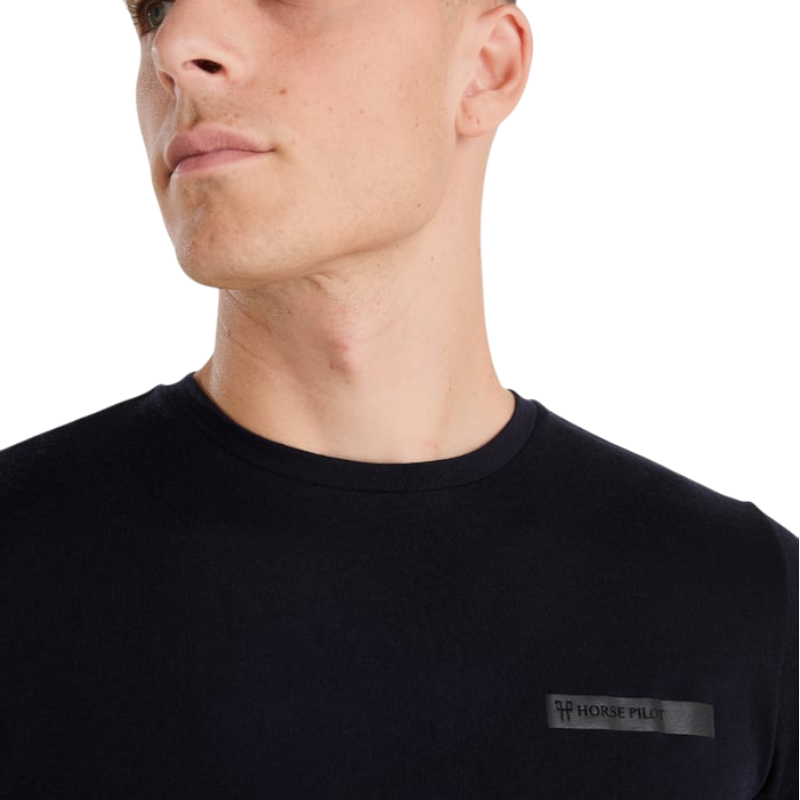 Horse Pilot - Camiseta de manga corta hombre Merinos dark night | - Ohlala