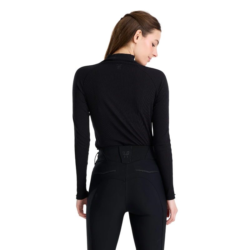 Horse Pilot - T-shirt manches longues anti UV femme Solaris noir