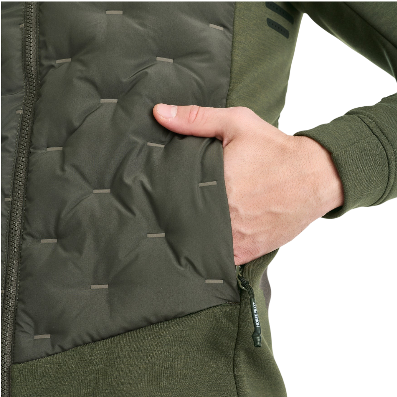 Horse Pilot - Chaqueta manga larga hombre Pulse Hybrid forest night