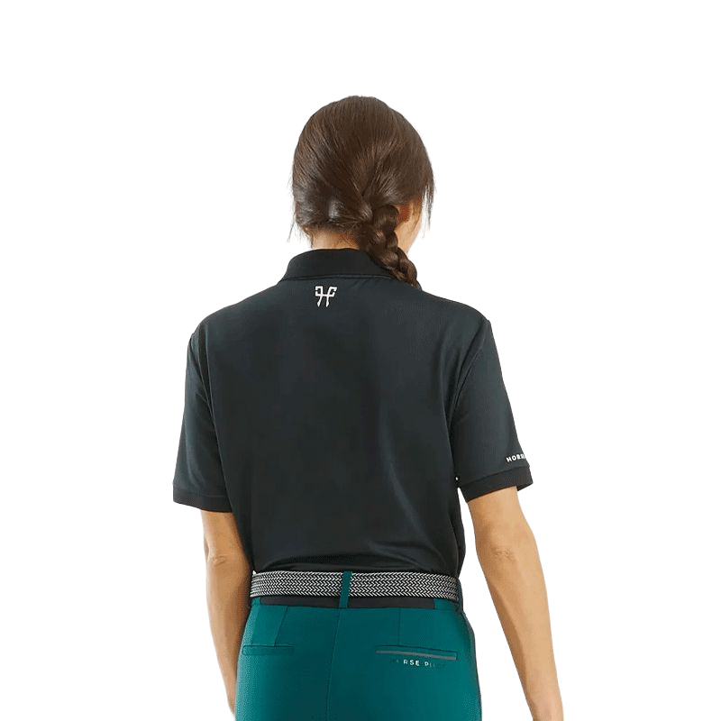 Horse Pilot - Polo manga corta unisex Atlas negro | - Ohlala