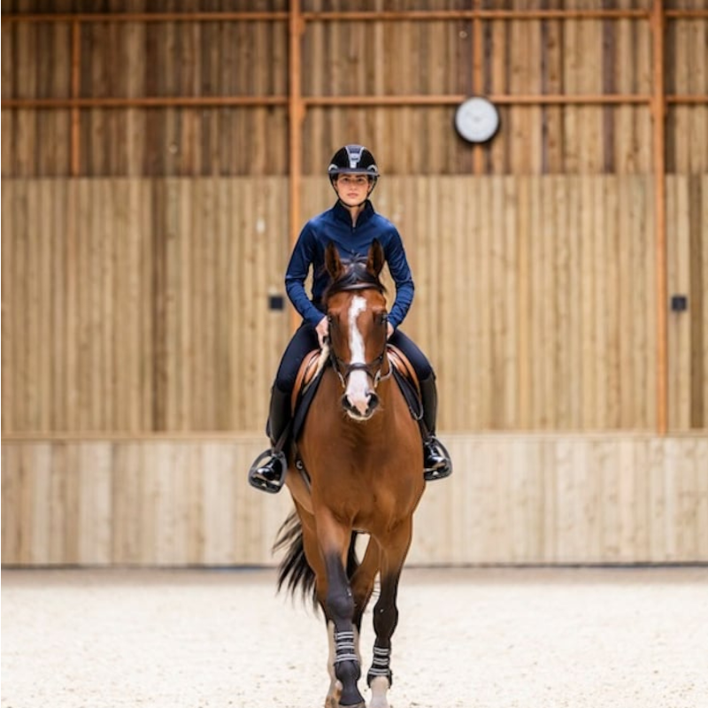 Horse Pilot - T-shirt manches longues femme Winter marine | - Ohlala