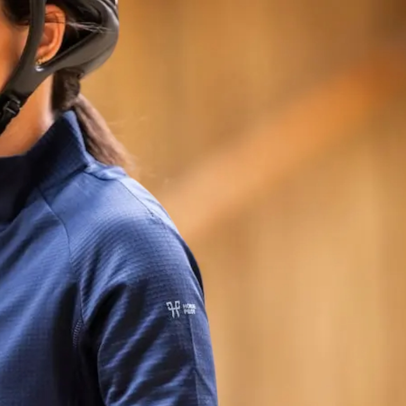 Horse Pilot - Damen Langarmshirt Winter marine | - Ohlala