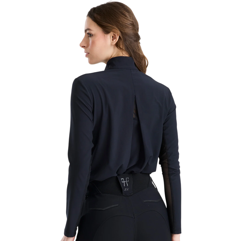 Horse Pilot - Women's Long-Sleeve Anti-UV Riding Shirt Sunrise Laura Kraut Black