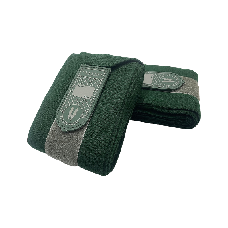 Horsena - Rustbandages 4m bosgroen (x2) | - Ohlala