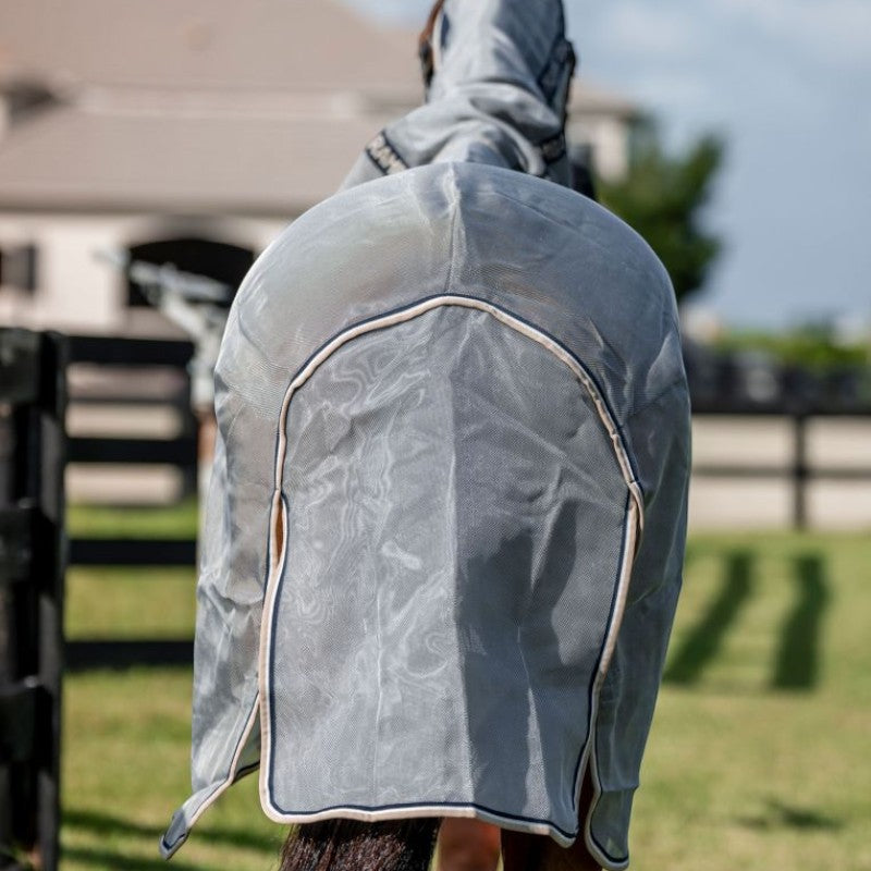 Horseware - Rambo Protector Fieldsafe Plus 虫よけシャツ シルバー/ネイビー/ホワイト/ベージュ | - Ohlala