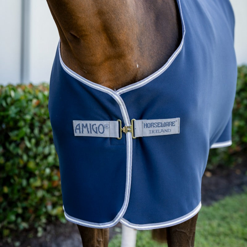 Horseware - Amigo Jersey Pony 速乾シャツ ネイビー/チタニウムグレー/シルバー | - Ohlala