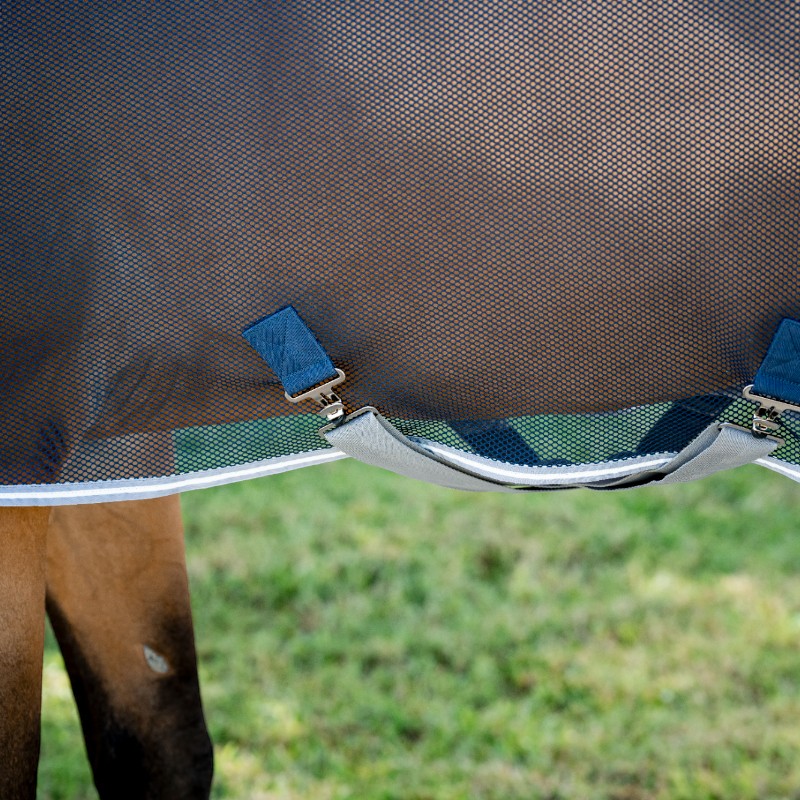 Horseware - Manta de secado Amigo Net Cooler marino/ titanium grey/ plata | - Ohlala