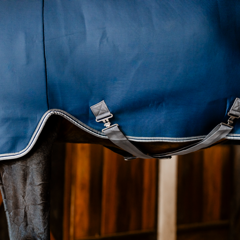 Horseware - Rambo Airmax Cooler Wicking Sheet Navy/ Thunderstorm Grey/ Silver | - Ohlala