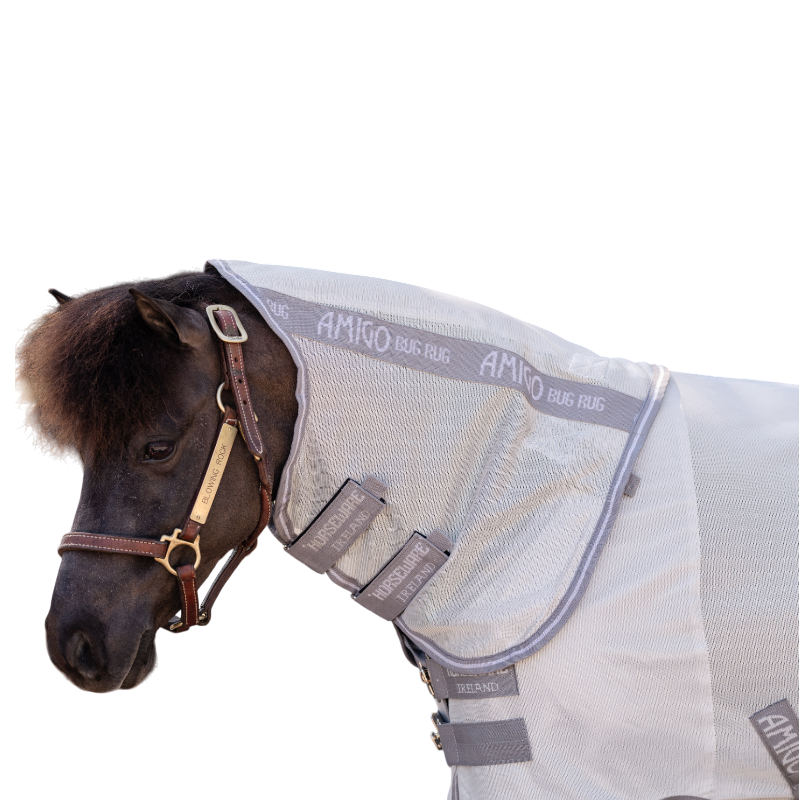Horseware - Amigo Bug Rug Plus fly cover Small silver/titanium grey/silver