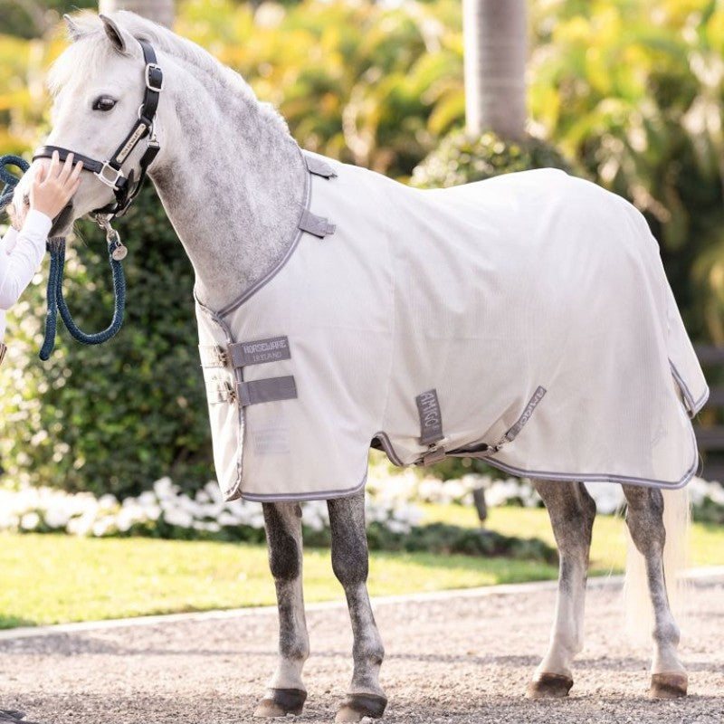 Horseware - Couverture anti-mouches Amigo Bug Rug Pony argent/ titanium grey/ argent | - Ohlala