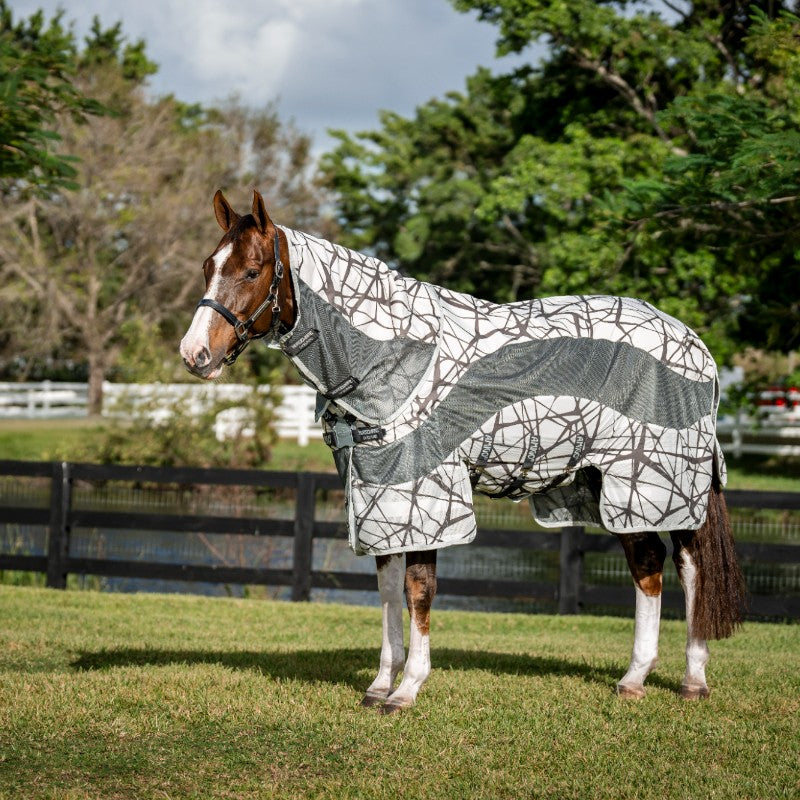 Horseware - Amigo Camofly 3 in 1 Plus fly cover camofly print/ gray