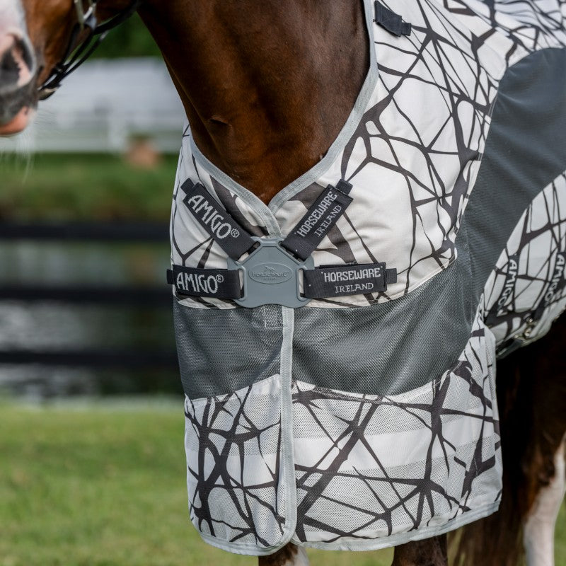 Horseware - Amigo Camofly 3 in 1 Plus fly cover camofly print/ gray