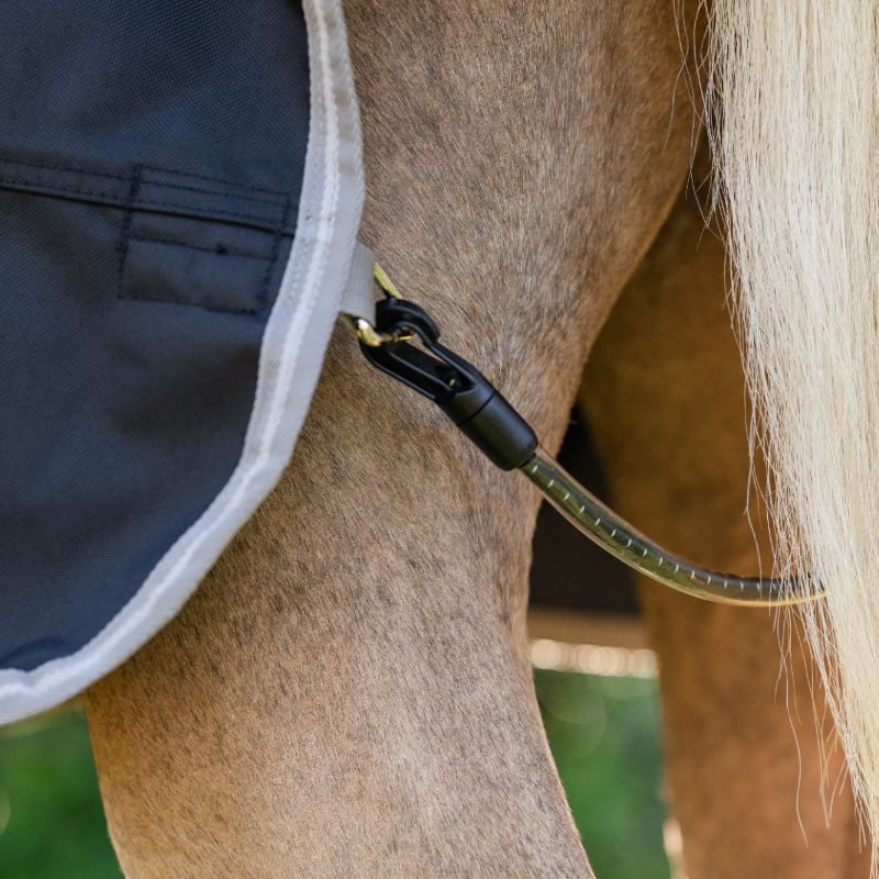 Horseware - Couverture d'extérieur Amigo Bravo Plus Pony Turnout noir/ titanium grey/ argent 50g | - Ohlala