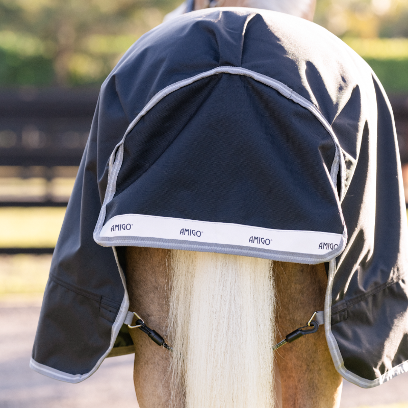 Horseware - Amigo Bravo Plus Pony Turnout Outdoor Rug black/ titanium grey/ silver 0g | - Ohlala