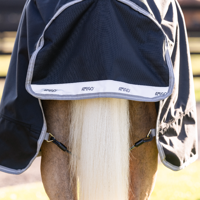 Horseware - Amigo Bravo Plus Pony Turnout Outdoor Rug black/ titanium grey/ silver 0g | - Ohlala
